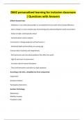 D662 personalized learning for inclusive classroom &vert; Questions with Answers