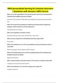 D662 personalized learning for inclusive classroom &vert; Questions with Answers 100&percnt; Correc