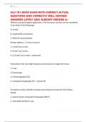 ALU 101 BOOK EXAM WITH CORRECT ACTUAL QUESTIONS AND CORRECTLY WELL DEFINED ANSWERS LATEST 2025 ALREADY GRADED A&plus;