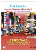 Test Bank for Essentials of Sociology&colon; A Down to Earth Approach&comma; 14th edition by Jim M&period; Henslin isbn-9780137873739 All Chapters Complete Edition Graded A&plus;