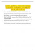 PORTH'S ESSENTIALS OF PATHOPHYSIOLOGY  5TH EDITION&colon; CHAPTER 6 QUESTIONS WITH  VERIFIED ANSWERS 2025