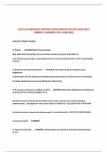 STATE OF MICHIGAN NURSING HOME ADMINISTRATOR EXAM WITH CORRECT ANSWERS 100&percnt; VERIFIED&excl;&excl;