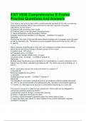 EXIT HESI Comprehensive B Evolve Practice Questions And Answers