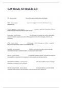CAT Grade 10 Module 2&period;3 Exam Study With Questions And Verified Answers&period;