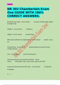 NR 302 Chamberlain Exam One GUIDE WITH 100&percnt; CORRECT ANSWERS&period;