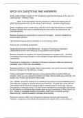 SPCE 619 QUESTIONS AND ANSWERS