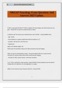 MKSAP Neurology Exam Questions And Answers 2025 Update&period;