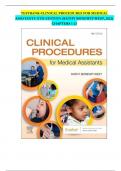 TESTBANK-CLINICAL PROCEDURES FOR MEDICAL ASSISTANTS 11TH EDITION &lpar;KATHY BONEWIT-WEST&comma; 2022&rpar; CHAPTERS 1-23