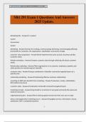 Mkt 291 Exam 1 Questions And Answers 2025 Update