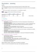 Summary -  Psychiatrie