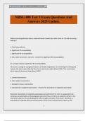 NRSG 408 Test 3 Exam Questions And Answers 2025 Update&period;