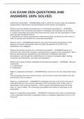 CAI EXAM 2025 QUESTIONS AND ANSWERS 100&percnt; SOLVED&period;