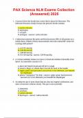  PAX Science NLN Exams Collection &lpar;Answered&rpar; 2025 