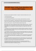 OLERE Study Guide Exam Questions And Answers 2025 Update&period;