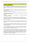 PYC 3705 COUNSELING SKILLS EXAM 2025&sol;2026 QUESTIONS AND ANSWERS GUARANTEE A
