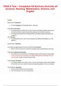 Teas 6 Test&colon; Includes All Sections &lpar;Reading&comma; Mathematics&comma; Science&comma; and English&rpar;