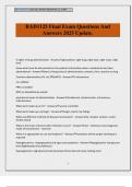 RAD1125 Final Exam Questions And Answers 2025 Update&period;
