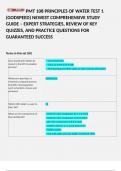 PMT 108 PRINCIPLES OF WATER TEST 1 &lpar;GODSPEED&rpar; NEWEST COMPREHENSIVE STUDY GUIDE &ndash; EXPERT STRATEGIES&comma; REVIEW OF KEY QUIZZES&comma; AND PRACTICE QUESTIONS FOR GUARANTEED SUCCESS 