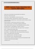SDSU Anatomy Exam 1 Questions And Answers 2025 Update&period;