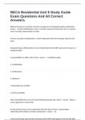 RECA Residential Unit 9 Study Guide Exam Questions And All Correct Answers&period;