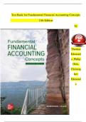 Test Bank for Fundamental Financial Accounting Concepts 11th Edition by Thomas Edmonds&comma; Philip Olds&comma; Christopher Edmonds &emsp;
