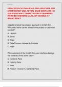 ESRI CERTIFICATION ARCGIS PRO ASSOCIATE 2101  EXAM NEWEST 2025 ACTUAL EXAM COMPLETE 100  QUESTIONS AND CORRECT DETAILED ANSWERS  &lpar;VERIFIED ANSWERS&rpar; &vert;ALREADY GRADED A&plus;&sol;  BRAND NEW&excl;&excl;&excl;