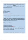 3-20 Public Adjuster Exam 1 questions with verified answers