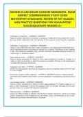SECOND CLASS BOILER LICENSES MINNESOTA  EXAM  NEWEST COMPREHENSIVE STUDY GUIDE  WITHEXPERT STRATEGIES&comma; REVIEW OF KEY QUIZZES&comma;  AND PRACTICE QUESTIONS FOR GUARANTEED  SUCCESS&vert;ALREADY GRADED A&plus; 