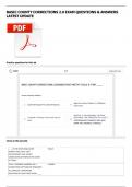 BASIC COUNTY CORRECTIONS 2&period;0 EXAM QUESTIONS & ANSWERS LATEST UPDATE