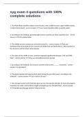 syg exam 4 questions with 100&percnt; complete solutions