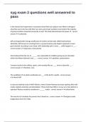 syg exam 2 questions well answered to pass