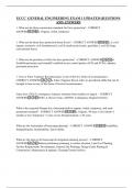 ECCC GENERAL ENGINEERING EXAM 1 UPDATED QUESTIONS AND ANSWERS