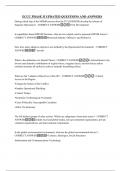 ECCC BUNDLED EXAM QUESTIONS AND CORRECT ANSWERS