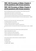 PMT 108 Principles of Water Chapter 5 all 64 questions with Actual answers&period;