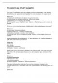 PN 4006 FINAL STUDY QUIZZES
