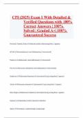 CPI &lpar;2025&rpar; Exam 1 With Detailed &  Verified Questions with 100&percnt;  Correct Answers &vert; 100&percnt;  Solved &vert; Graded A&plus;&vert; 100&percnt;  Guaranteed Success