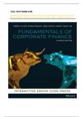  FULL TEST BANK FOR FUNDAMENTALS OF CORPORATE FINANCE&comma; 4TH EDITION ROBERT PARRINO&comma; HUE HWA AU YONG&comma; NIGEL MORKEL-KINGSBURY&comma; JENNIFER JAMES&comma; PAUL MAZZOLA&comma; JAMES MURRAY&comma; LEE SMALES&comma; XIAOTING WEI 