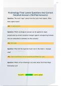 Victimology Final Latest Questions And Correct  Detailed Answers &lpar;Verified Answers&rpar; 