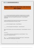 Surgery EOR Exam Questions And Answers 2025 Update&period;