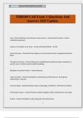 THR100 UAB Exam 1 Questions And Answers 2025 Update&period;