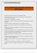 VCLA STEM Exam Questions And Answers 2025 Update&period;