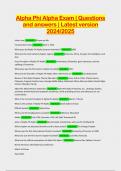 Alpha Phi Alpha Exam