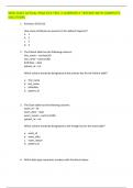 WGU D427 ACTUAL PRACTICE TEST 2 CURRENTLY TESTING WITH COMPLETE SOLUTIONS