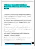 TRT EXAM PACKAGE DEAL QUESTIONS AND VERIFIED DETAILED ANSWERS &vert; 100&percnt; GUARANTEED PASS &vert; ALREADY GRADED A&plus;