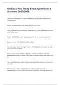 Oedipus Rex Study Exam Questions & Answers 2025&sol;2026