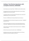 Oedipus Test Review Questions with Complete Solutions 2025&sol;2026