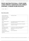 FDNYC G60 PRACTICE EXAM &sol; STUDY GUIDE LATEST VERSION &sol;QUESTIONS AND CORRECT ANSWERS &sol; A GRADE SCORE SOLUTION&period;