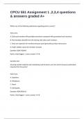 CPCU 551 Assignment 1 &comma;2&comma;3&comma;4 questions & answers graded A&plus; 
