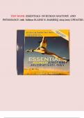 TEST BANK- ESSENTIALS  OF HUMAN ANATOMY  AND PHYSIOLOGY 10th  Edition ELAINE N&period; MARIEB&period;&vert;&vert; 2024&sol;2025 UPDATED&period;