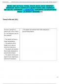 NURS 200 ACTUAL FINAL EXAM 2025-2026 NEWEST  VERSION WITH COMPLETE QUESTIONS AND CORRECT  DETAILED ANSWERS VERIFIED ANSWERS GUARANTEED  PASS ALREADY GRADED A&plus; 